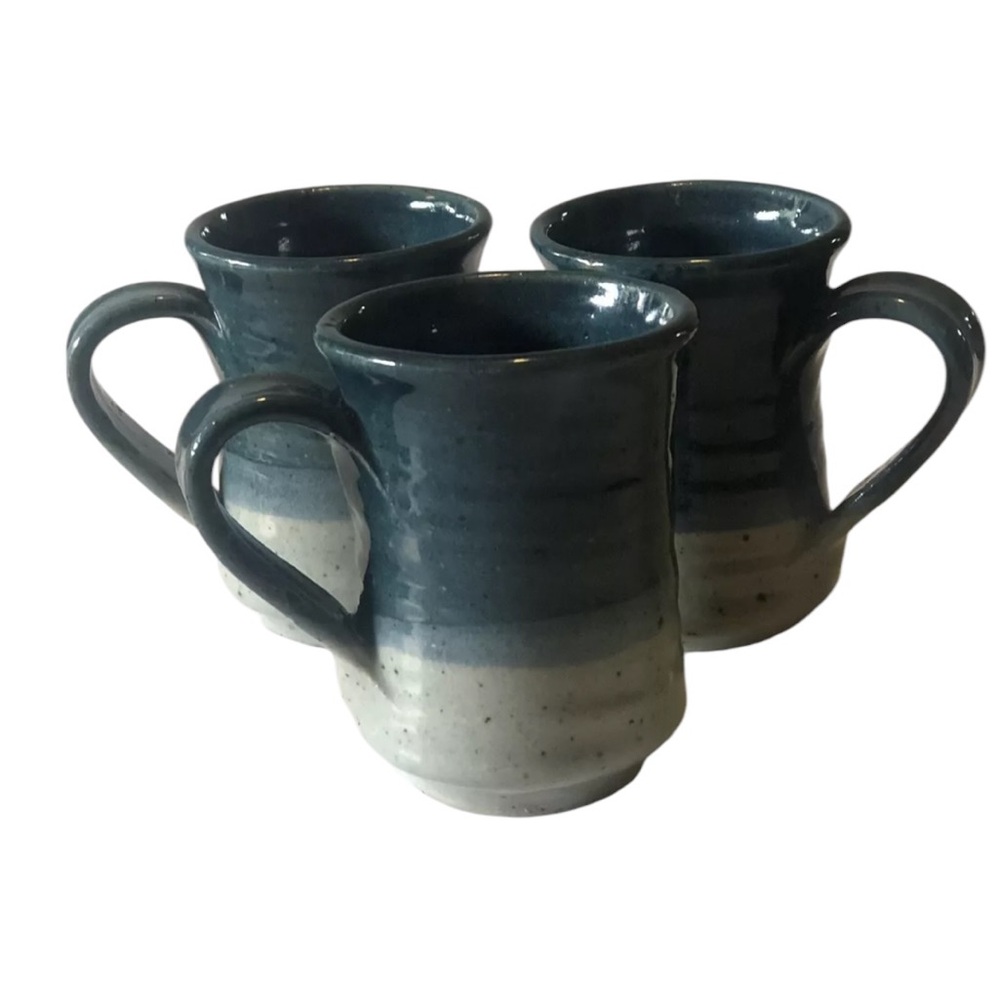 Vintage Studio Pottery Demitasse Espresso Cup with Handle or Cute Kids Mugs